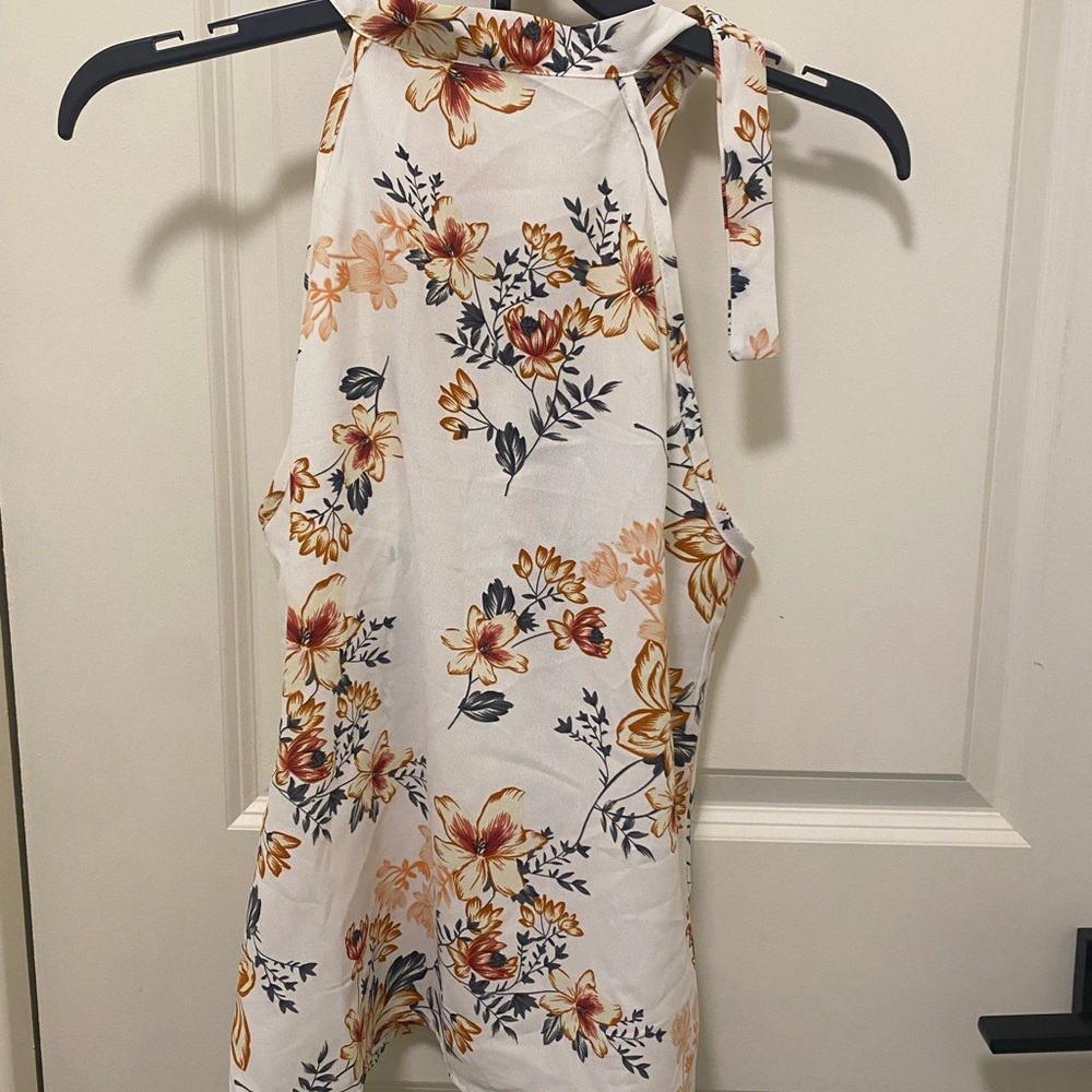 Floral Halter Neck Top
